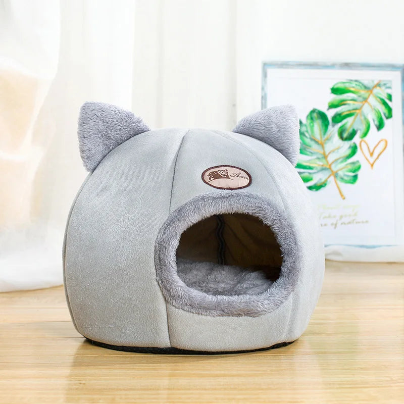 Cama para Gatos e Cães de Pequeno Porte super Aconchegante Tenda Caverna